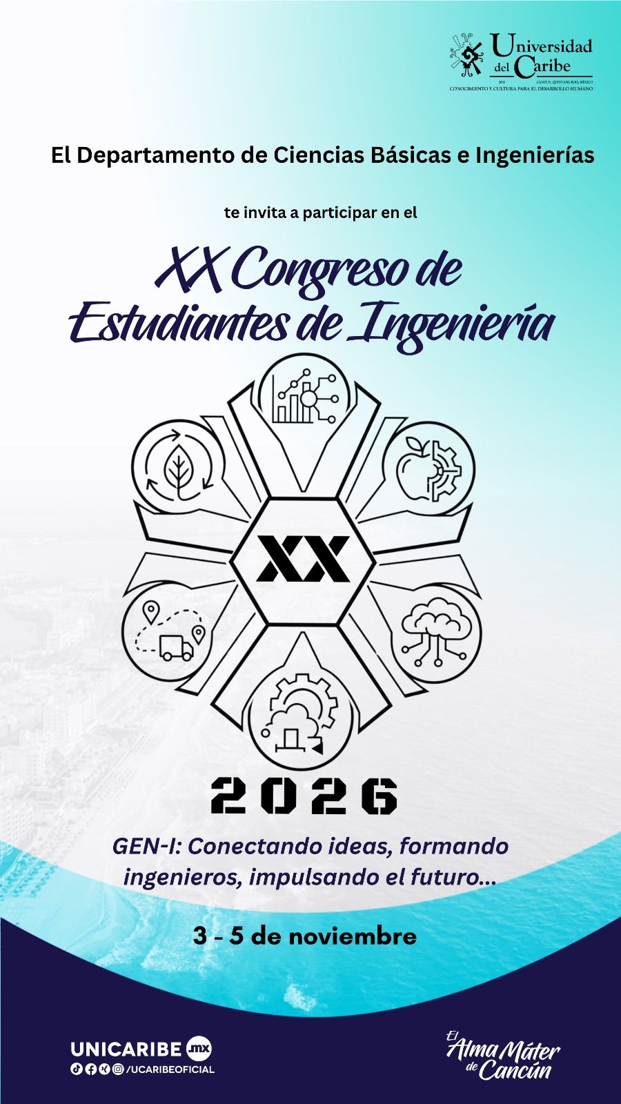 Logotipo Oficial - XX Congreso de Estudiantes de Ingeniería 2026